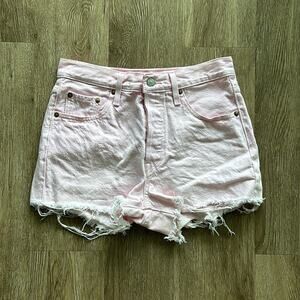 Levi's 501 Original Fit High Rise Denim Shorts